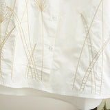 4XL Plus Size Shirt Women 2023 Spring Vintage