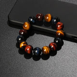 Original Lightning 6-16mm colorful Tiger Eyes Beads Bracelet