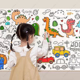 Kids Drawing Roll DIY Sticky Color Filling Paper