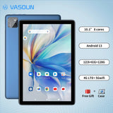 VASOUN Android 13 Tablet 10.1", 12GB(6+6 Expand) RAM,