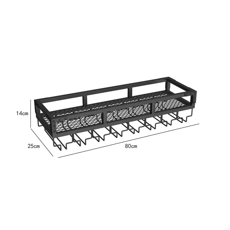 Bar Metal Wine Rack Display Wall Mounted Club