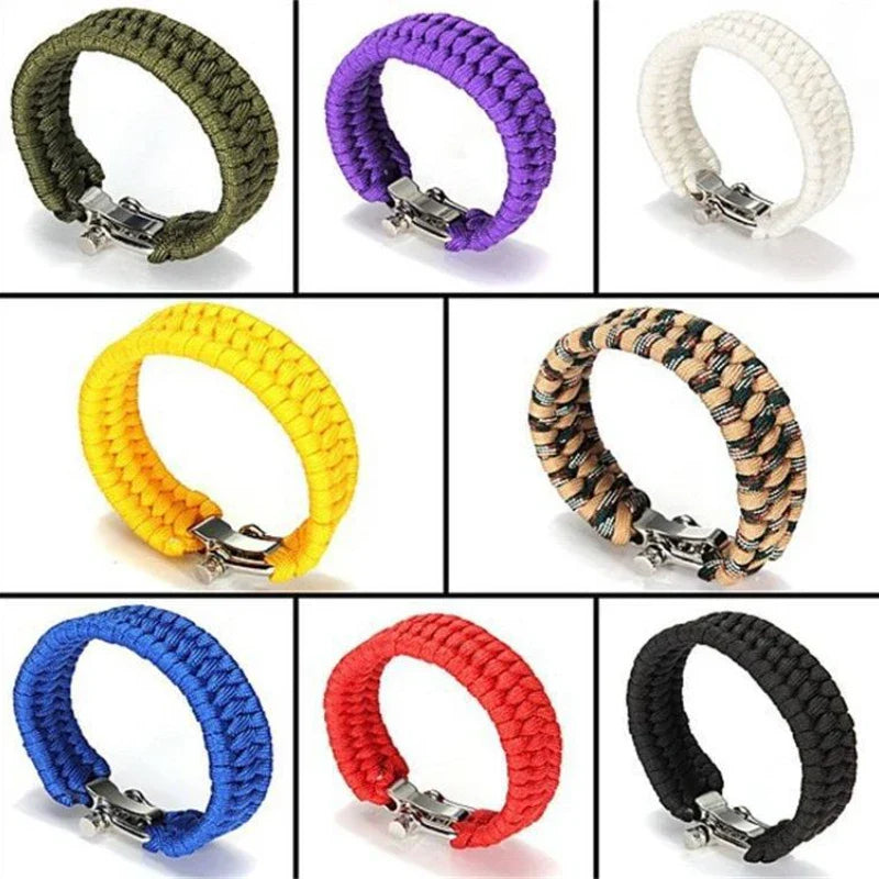 Braided Paracord Bracelets for Men Women Outdoor Camping