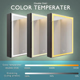 KWW 20 x 28 Inch LED Lighted Bathroom