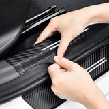Car Door Sill Protector Carbon Fiber Threshold Decals