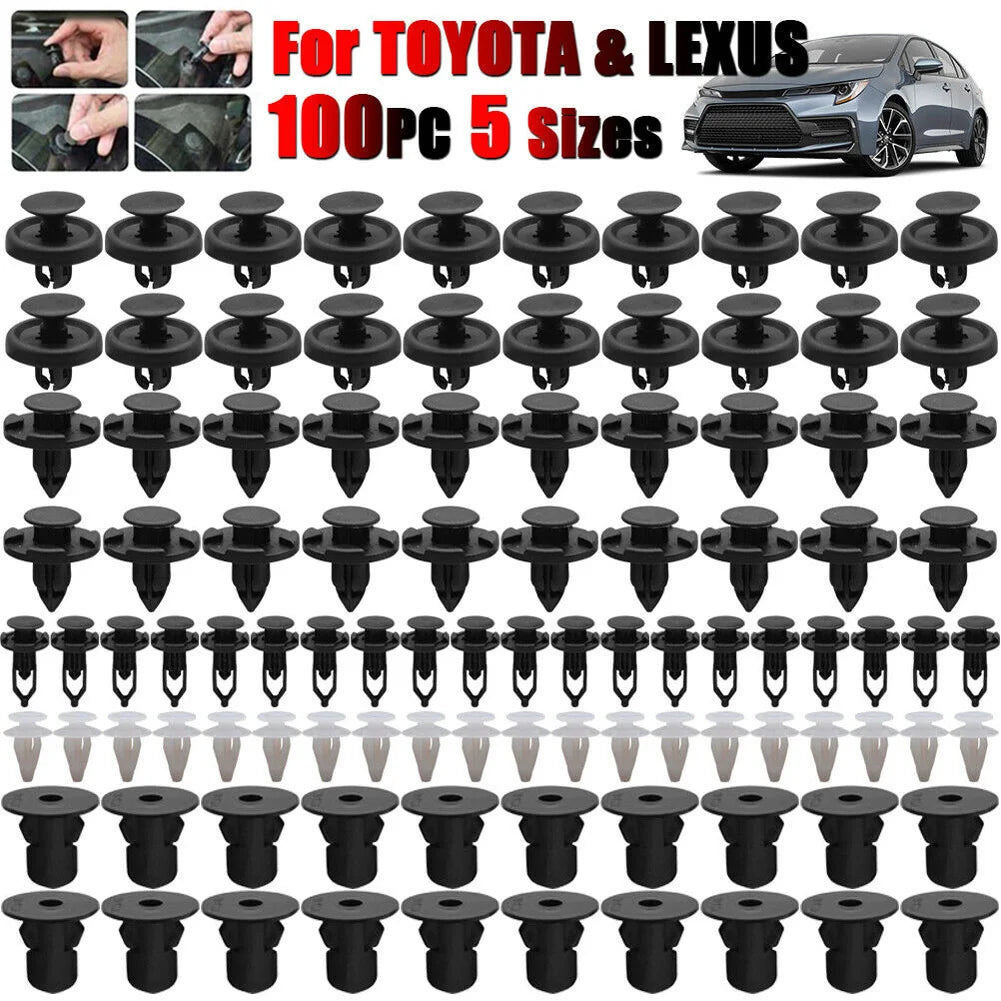 100pcs For Toyota Engine Cover Inner Fender Bumper