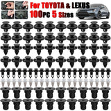 100pcs For Toyota Engine Cover Inner Fender Bumper