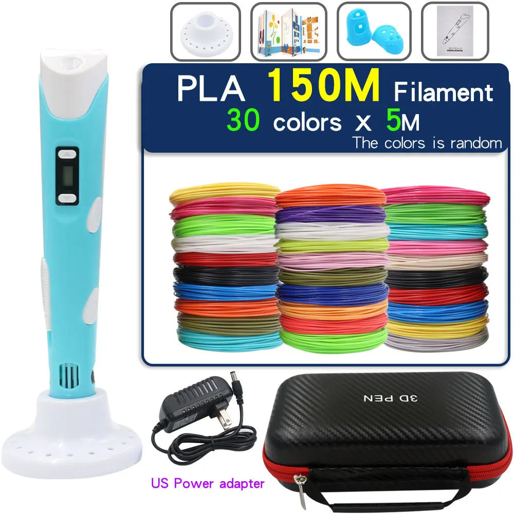 Creative 3D Printing Pen for Kids - LCD