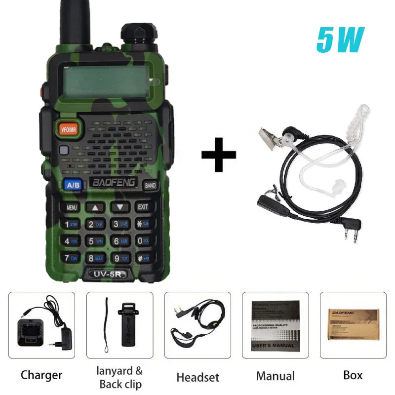 BAOFENG Original UV-5R Camouflage Walkie Talkie BF-UV5R Portable