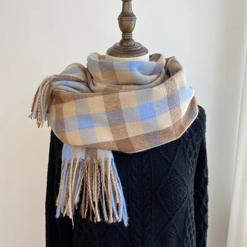 2023 Pamwallymensa Women's Scarf Winter Luxury Brand Tippet