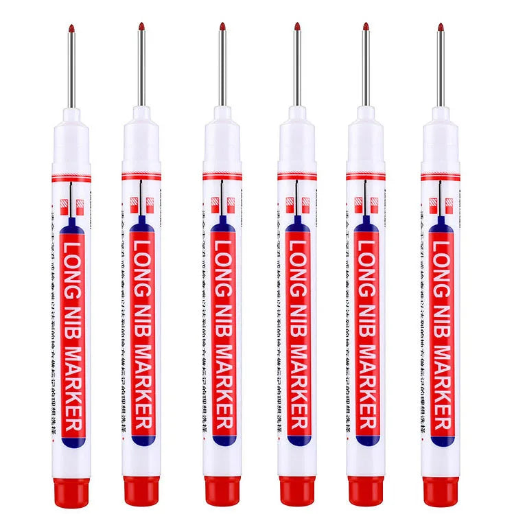 6Pcs/Set 20mm Deep Hole Long Nib Head Markers