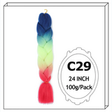 24Inch Synthetic Long Jumbo Ombre Braiding Hair For