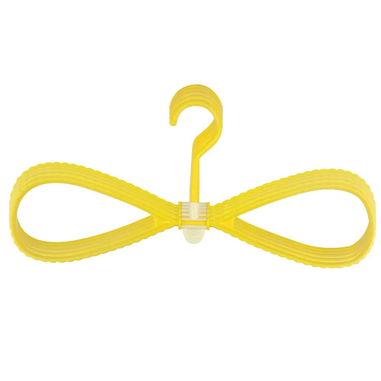 6Pcs/Set 8-Shaped Plastic Non-Slip Hanger Space Saving Clothes