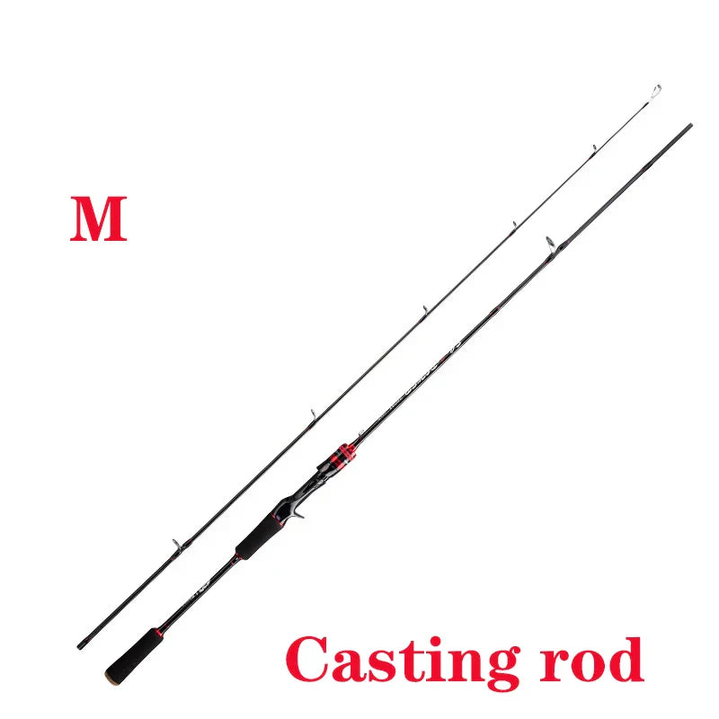 Catch.u Bass Fishing Rod Carbon Fiber Spinning/Casting Fishing