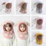 New Winter Children Hats Necks One-piece Windshield Headgear