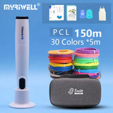 Myriwell PR 300B Low Temp 3D Pen for Kids – Create with 30 Colors of PCL Filament – Perfect Christmas & Birthday Gift!