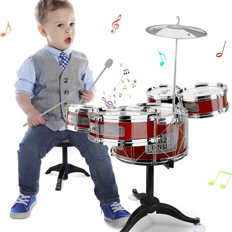 Kids Drum Set Musical Toy Drum Kit for