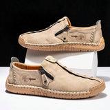 Handmade Leather Men Shoes Casual Slip on Loafers