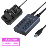 Metal USB 3.0 Hub Multi USB Splitter 4/7/10Ports