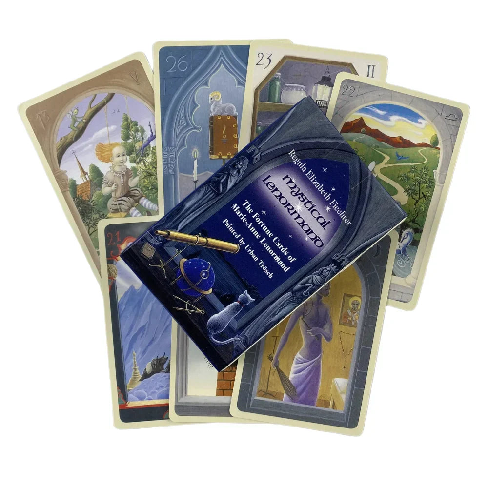 Mystical Lenormand Oracle Cards Tarot Divination Deck English