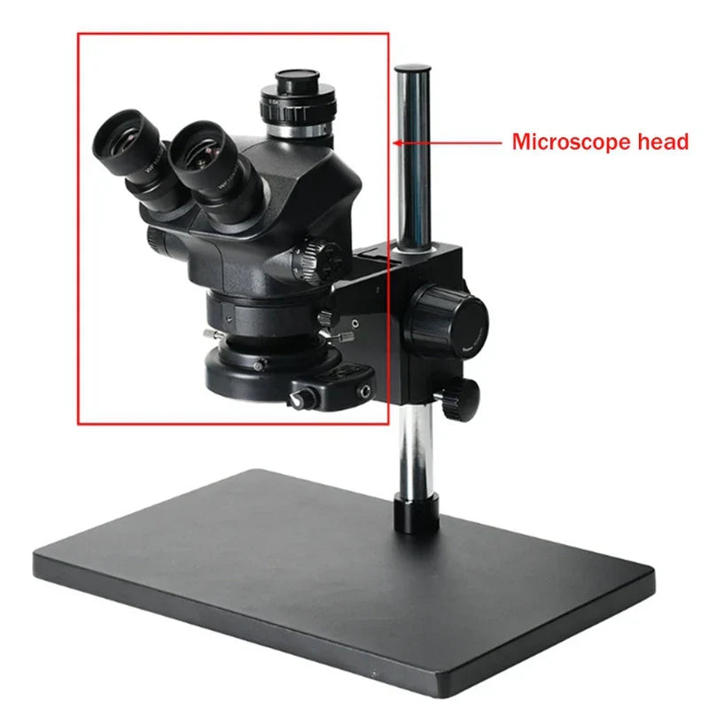 3.5X-100X Stereo Microscope Trinocular Microscope Head WF10X/22Mm Eyepiece