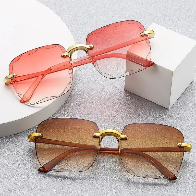 2024 New Frameless Cut Edge Sunglasses Fashion Summer
