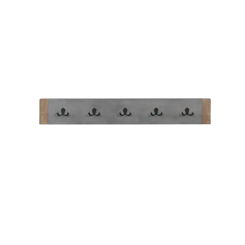 40" 5 Hooks Hat Rack and Coat Hook