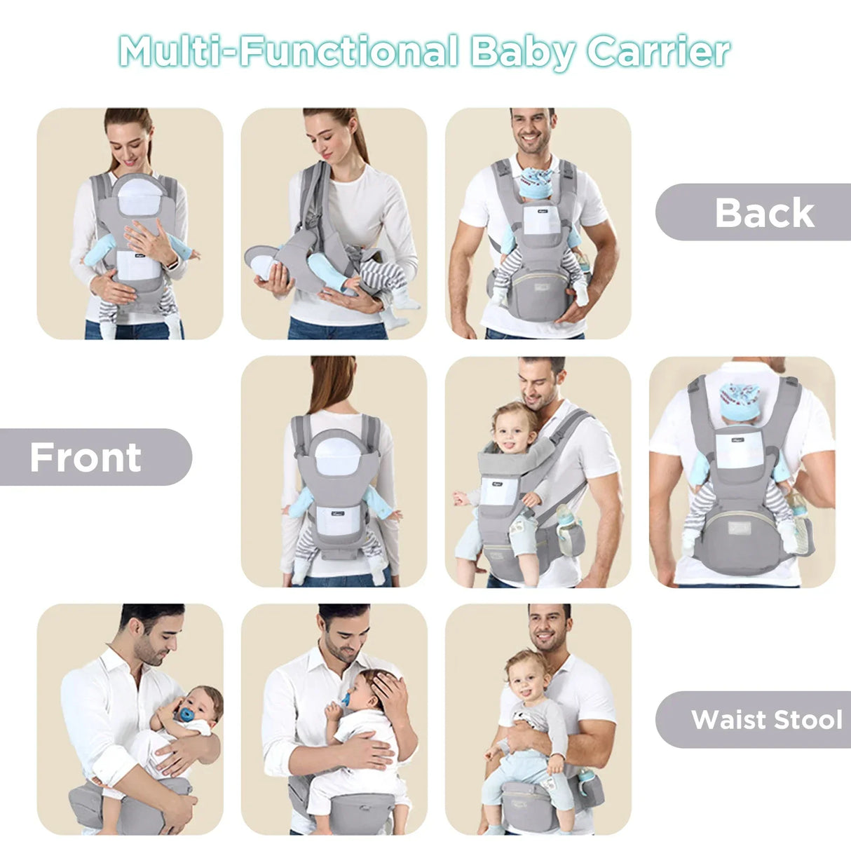 Baby Carrier Ergonomic Infant Multifunctional Waist Stool Newborn