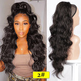 Vigorous Synthetic Long Body Wavy Drawstring Ponytail for