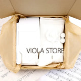 Viola Design 5PCS Gift Box Solid Cotton Sock