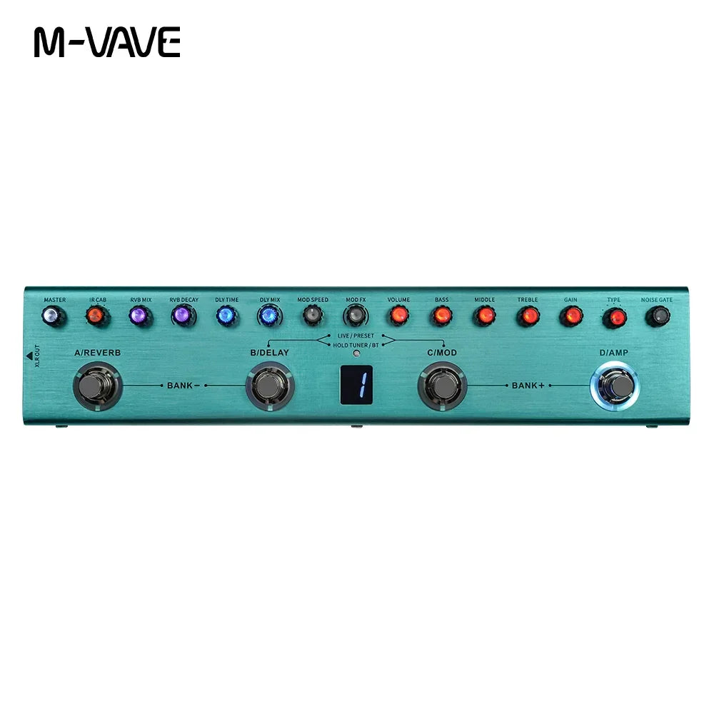 M-vave Tank-G Guitar Multi-Effects Pedal 36 Presets,9 Preamp