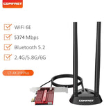 5374Mbps WiFi 6E Adapter wireless PCI-E Bluetooth 5.2