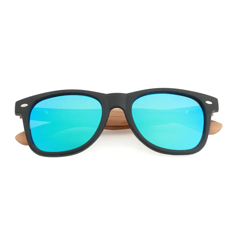 PC Feame Zebra Wood Legs Children Sunglasses Polarized