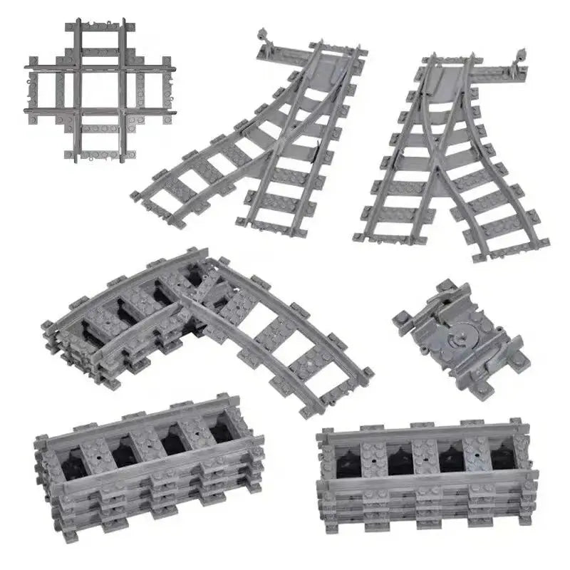 City Train Track Building Block Set 100PCS Soft