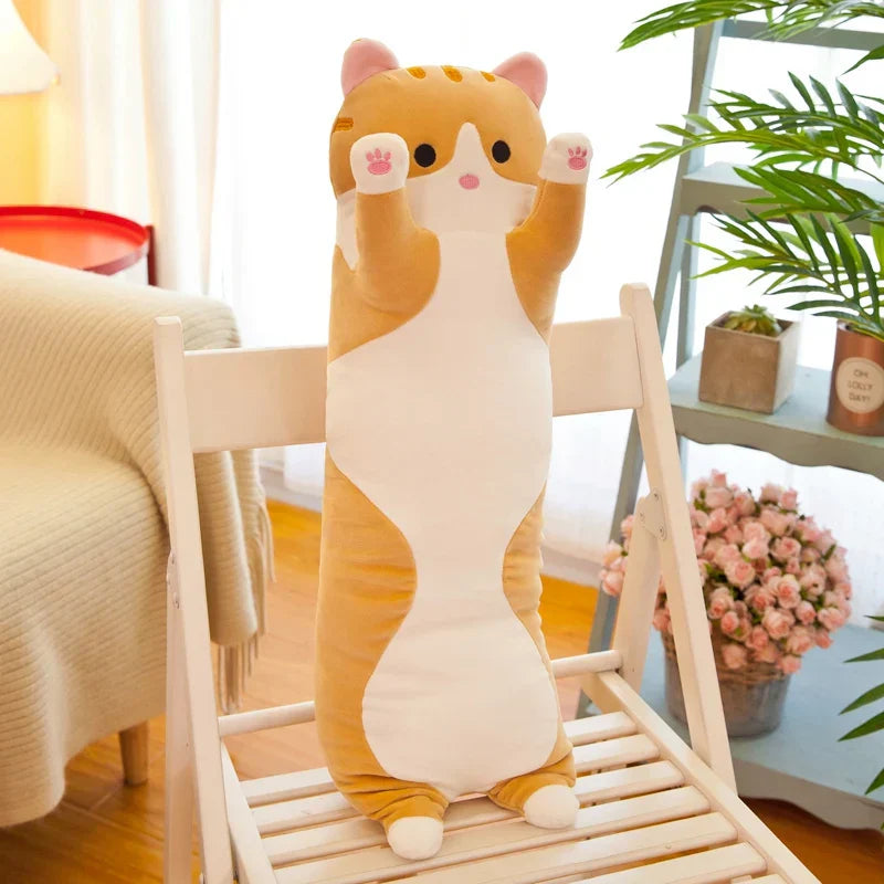 50-130CM Plush Toys Cute Animal Cat Creative Long