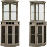 Stone Grey Corner Bar Unit 73"