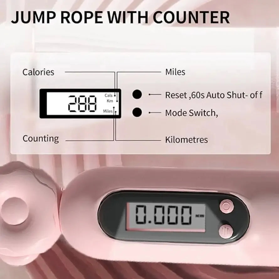 Jump Rope with Counter, Adjustable Skipping Rope with