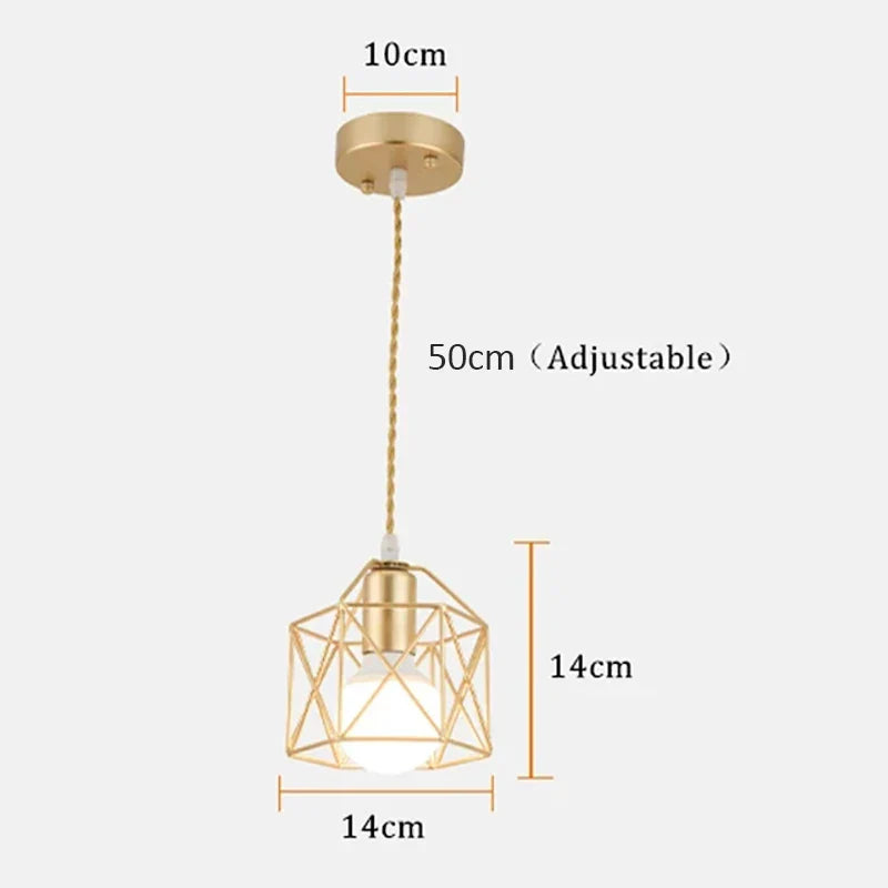 Pendant Lights E27 Hanging Lamp Iron Body Indoor
