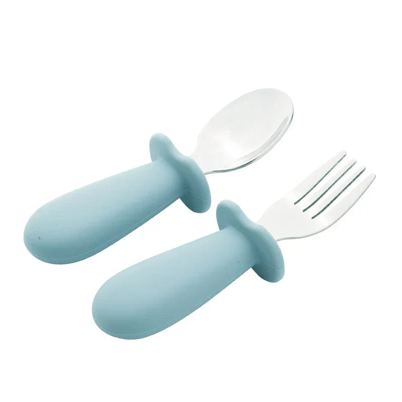 Solid Color Baby Gadget Tableware Set Children Utensil