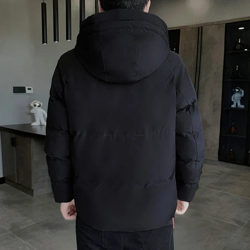 Fashion Brand Parkas Male Thick Winter Overcoat Men's