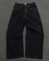 Y2K Jeans Mens Hip Hop Retro Skull Embroidery