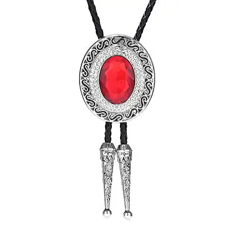 Western denim Bolo Tie crystal diamond tie fashion