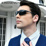 KINGSEVEN Genuine Polarized Men Aluminum Sunglasses Driving Mirror