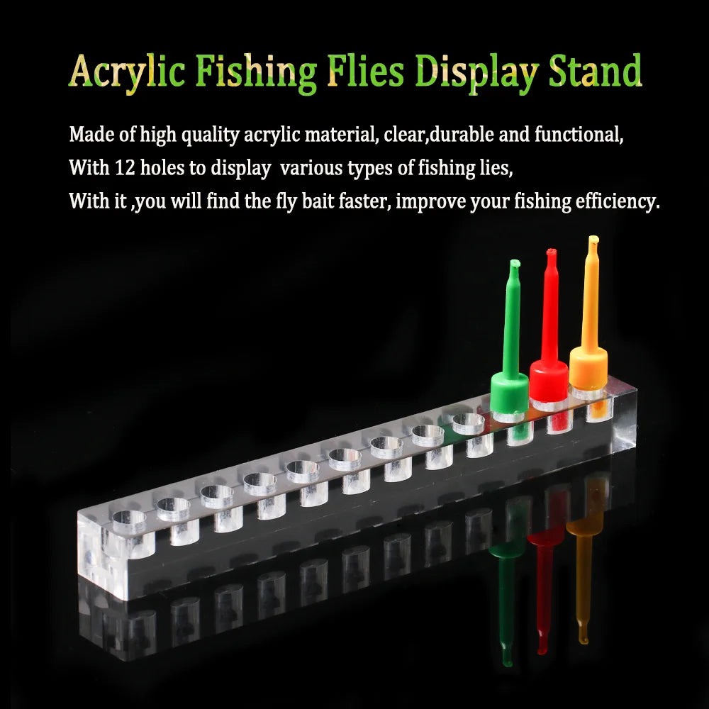 Vampfly Acrylic Fishing Flies Display Stand Fishing Lure