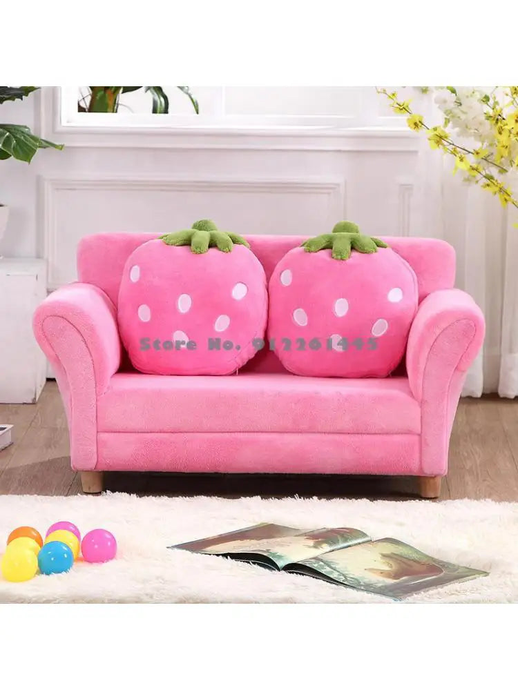 Children's Sofa Mini Korean Cartoon Strawberry Small Sofa