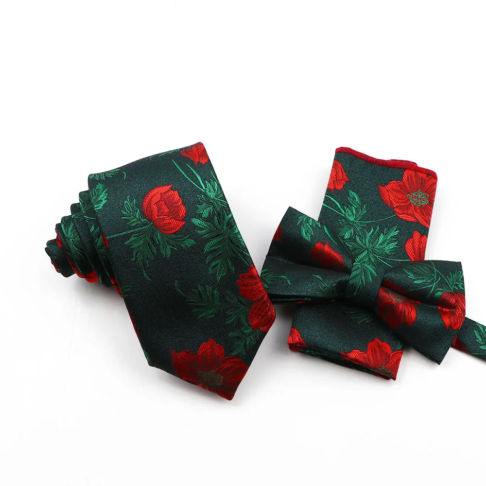 Classic Men's Tie Threepiece Set Polyester Fashion Formal