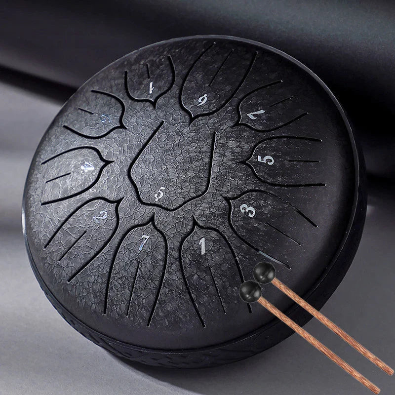Hluru Glucophone Steel Tongue Drum 6 Inch 11