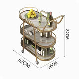 Mobile Small Coffee Table Carts Dining Cart European