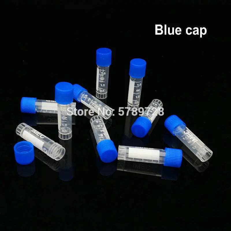 500pcs/lot Lab 1.8ml plastic Cryo Tubes Cryovial with