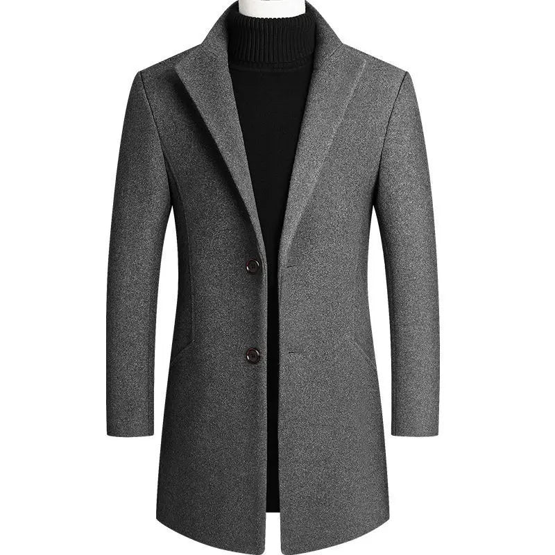 New Winter Fashion Men Warm Long Business Casual
