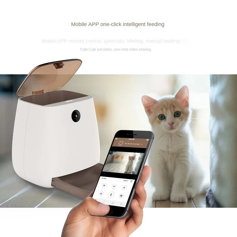 Intelligent Automatic Pet Feeder, Cat Timing Feeder, App